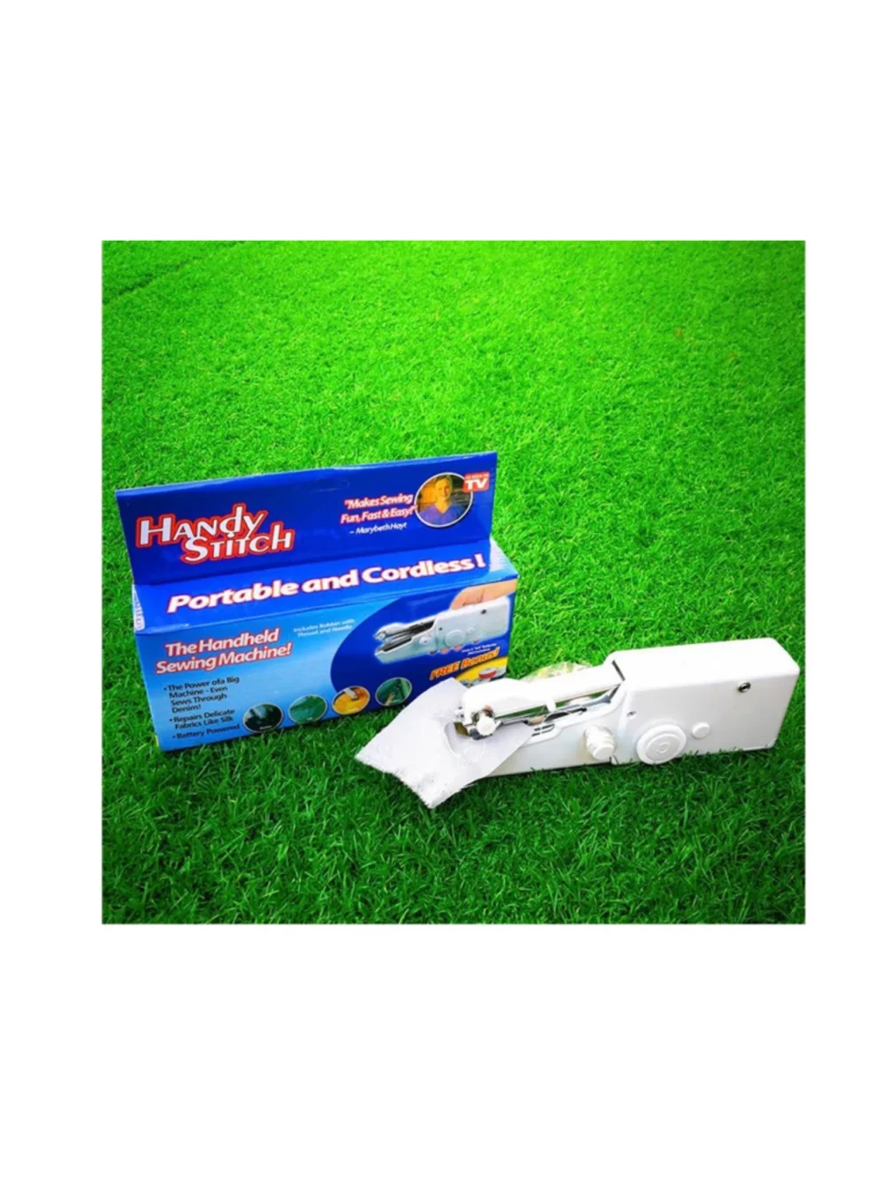 Handy Stitch Portable Sewing Machine White Cordless